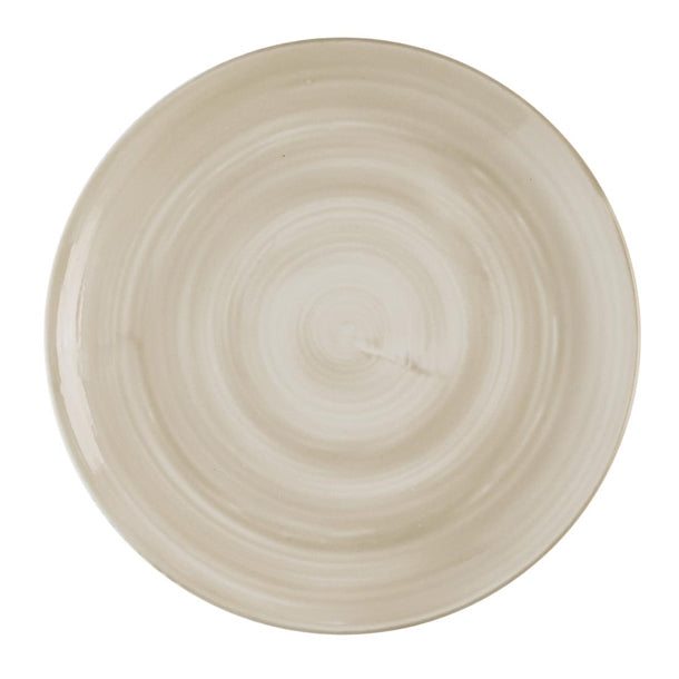 Churchill Stonecast Canvas Natural Evolve Coupe Plates 260mm (Pack of 12) - HR349 Plates Churchill Super Vitrified