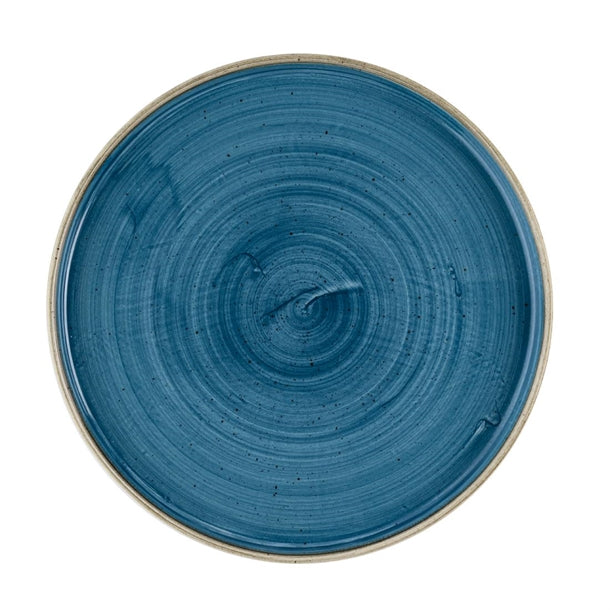 Churchill Stonecast Java Blue Walled Plates 260mm (Pack of 6) - HR386 Plates Churchill Super Vitrified