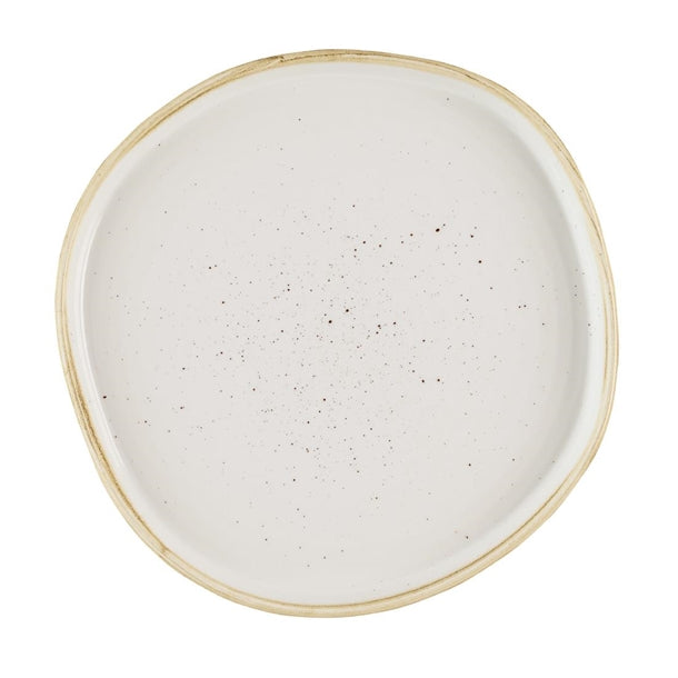 Churchill Stonecast Barley White Organic Walled Plates 206mm (Pack of 6) - HR393 Plates Churchill Super Vitrified