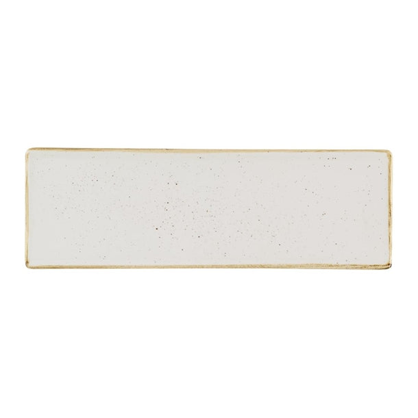 Churchill Stonecast Barley White Oblong Plates 330 x 110mm (Pack of 6) - HR397 Plates Churchill Super Vitrified