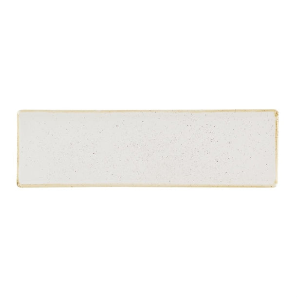 Churchill Stonecast Barley White Oblong Plates 300 x 90mm (Pack of 6) - HR398 Plates Churchill Super Vitrified