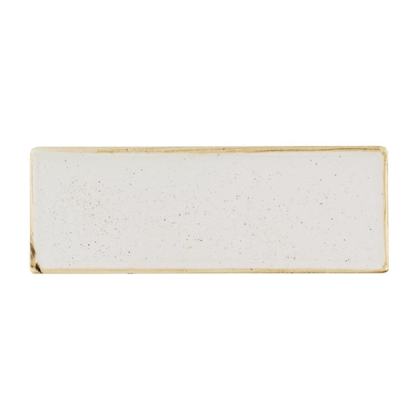 Churchill Stonecast Barley White Oblong Plates 250 x 90mm (Pack of 6) - HR399 Plates Churchill Super Vitrified