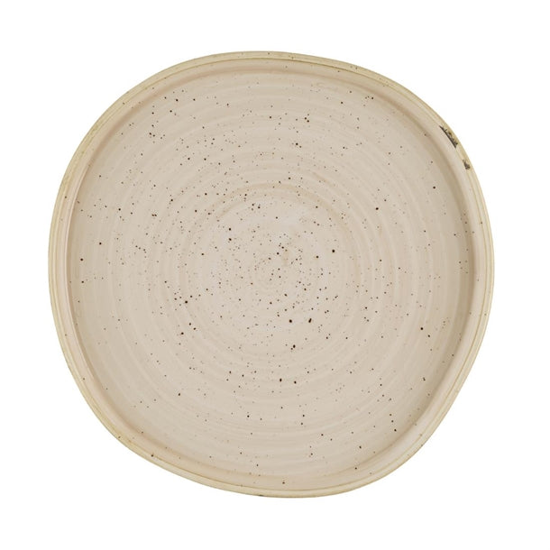 Churchill Stonecast Nutmeg Cream Organic Walled Plates 257mm (Pack of 6) - HR401 Plates Churchill Super Vitrified
