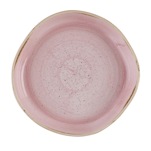 Churchill Stonecast Petal Pink Organic Walled Bowls 232mm (Pack of 6) - HR406 Bowls Churchill Super Vitrified