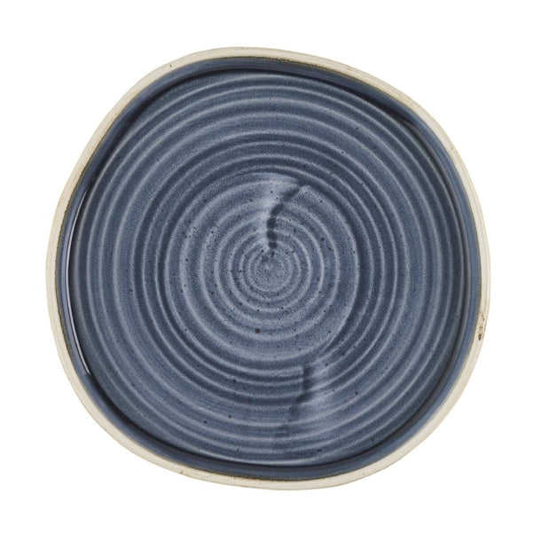 Churchill Stonecast Blueberry Organic Walled Plates 206mm (Pack of 6) - HR408 Plates Churchill Super Vitrified