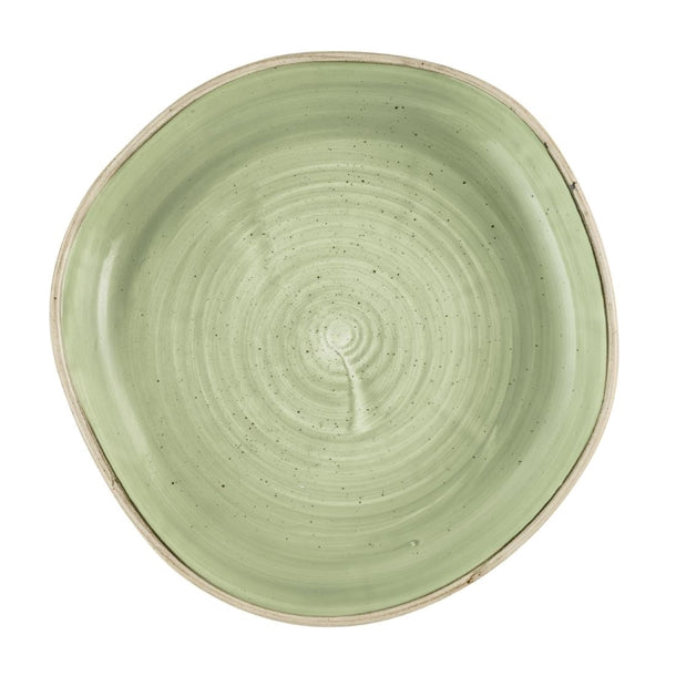 Churchill Stonecast Sage Green Organic Walled Bowls 232mm (Pack of 6) - HR417 Bowls Churchill Super Vitrified