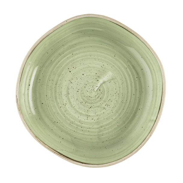 Churchill Stonecast Sage Green Organic Walled Bowls 197mm (Pack of 6) - HR418 Bowls Churchill Super Vitrified