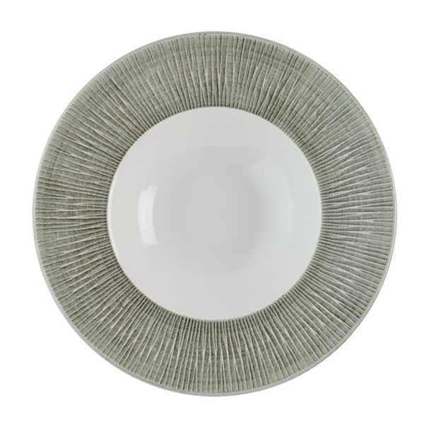 Churchill Bamboo Ceramic Spinwash Alpine Wide Rim Bowls 231mm (Pack of 12) - HR434 Bowls Churchill Super Vitrified