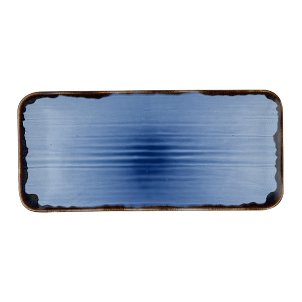 Dudson Harvest Indigo Organic Coupe Rectangle Platter 405x181mm (Pack of 6) - HR498 Dudson Crockery Dudson