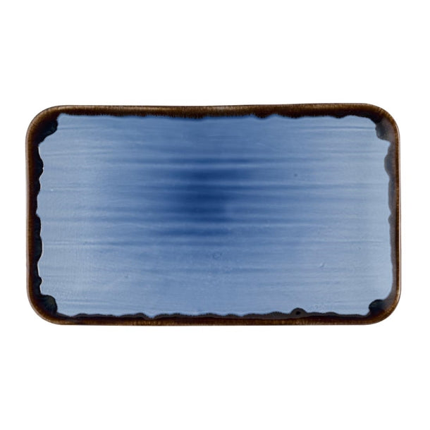 Dudson Harvest Indigo Organic Rectangle Angular Plates 106x160mm(Pack of 12) - HR499 Plates Dudson