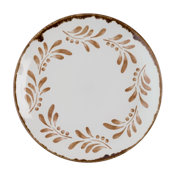 Dudson Harvest Mediterranean Terracotta Coupe Plates 220mm (Pack of 12) - HR504 Plates Dudson