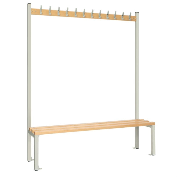 Single-sided Island Seating Grey 1500mm - HR563 Elite Lockers