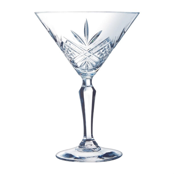 Arcoroc Broadway Martini/Cocktail Stem Glasses 210ml (Pack of 12) - HR710 Cocktail Glasses Arcoroc