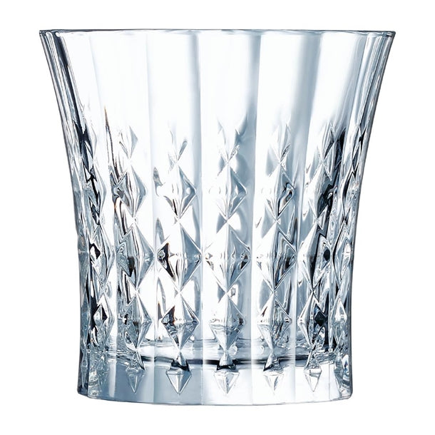Cristal d'Arques Lady Diamond Old Fashioned Glasses 270ml (Pack of 8) - HY878 Cocktail Glasses Cristal d'Arques