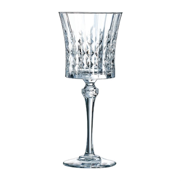 Cristal d'Arques Lady Diamond Wine Glasses 270ml (Pack of 8) - HY880 Wine Glasses Cristal d'Arques