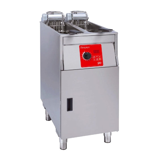FriFri Precision 422 Electric Free-Standing Twin Tank Fryer 2 Baskets 2x 9kW - Single Phase - HS036-1PH Freestanding Electric Fryers FriFri