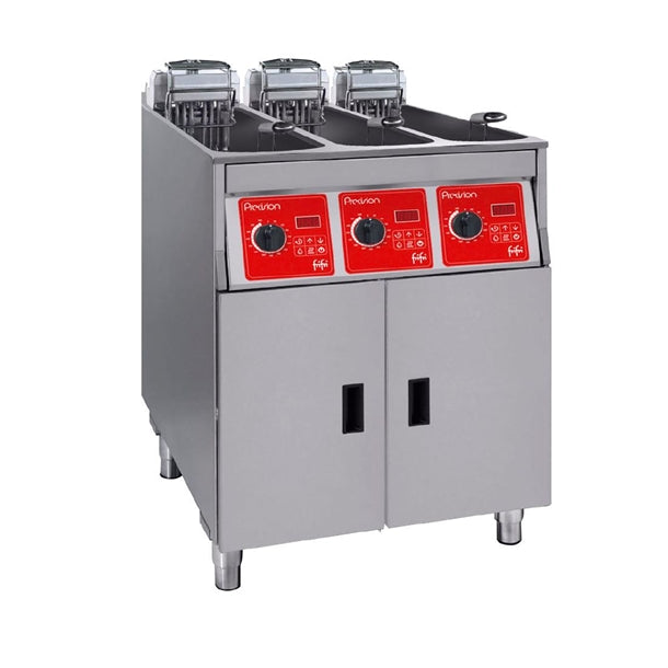 FriFri Precision 633 Electric Free-standing Fryer Triple Tank Triple Basket 3x9kW Three Phase - HS044-3PH Freestanding Electric Fryers FriFri