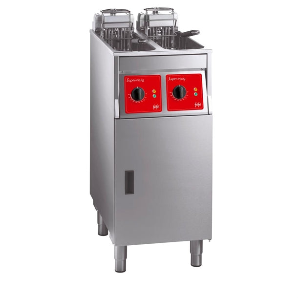FriFri Super Easy 422 Electric Free-Standing Twin Tank Fryer with Filtration 2 Baskets 2x 7.5kW - Three Phase - HS063-3PH Freestanding Electric Fryers FriFri