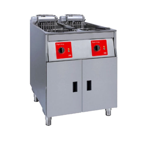 FriFri Super Easy 622 Electric Free-standing Fryer Twin Tank Twin Baskets without Filtration 2x11.4kW Three Phase - HS072-3PH Freestanding Electric Fryers FriFri