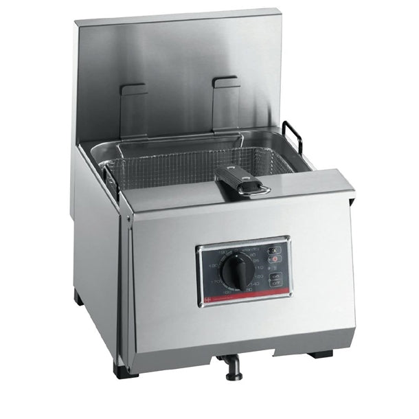 FriFri Profi+ 8 Electric Countertop Fryer Single Tank Twin Baskets 6.9kW Three Phase - HS090-3PH Countertop Electric Fryers FriFri