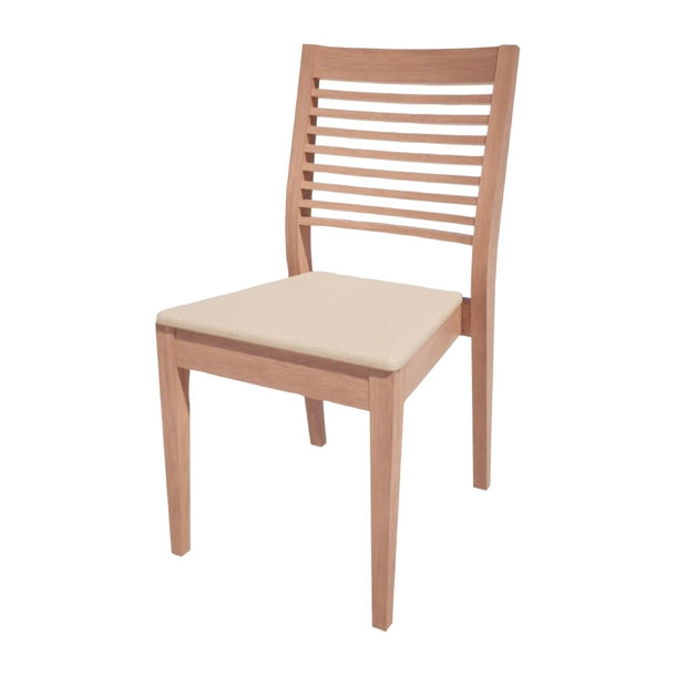 Bolero Bespoke Marty B Stacking Chair in Cream/Beech - HS375 All Chairs Bolero Bespoke