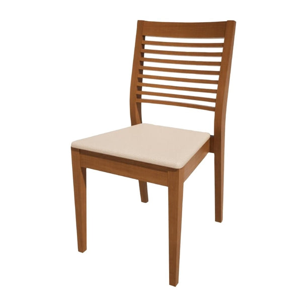 Bolero Bespoke Marty B Stacking Chair in Cream/Oak - HS376 All Chairs Bolero Bespoke