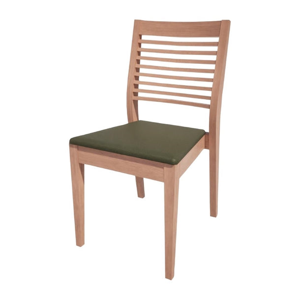 Bolero Bespoke Marty B Stacking Chair in Olive/Beech - HS380 All Chairs Bolero Bespoke
