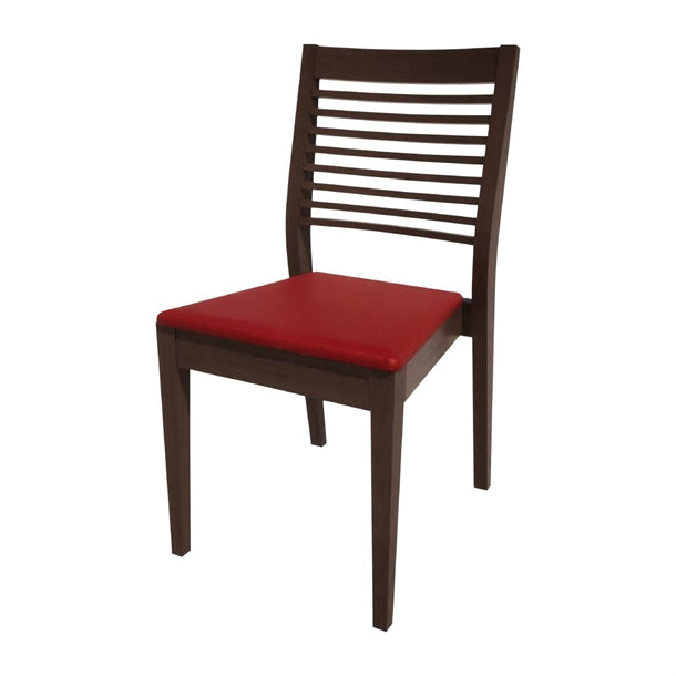 Bolero Bespoke Marty B Stacking Chair in Red/Wenge - HS388 All Chairs Bolero Bespoke