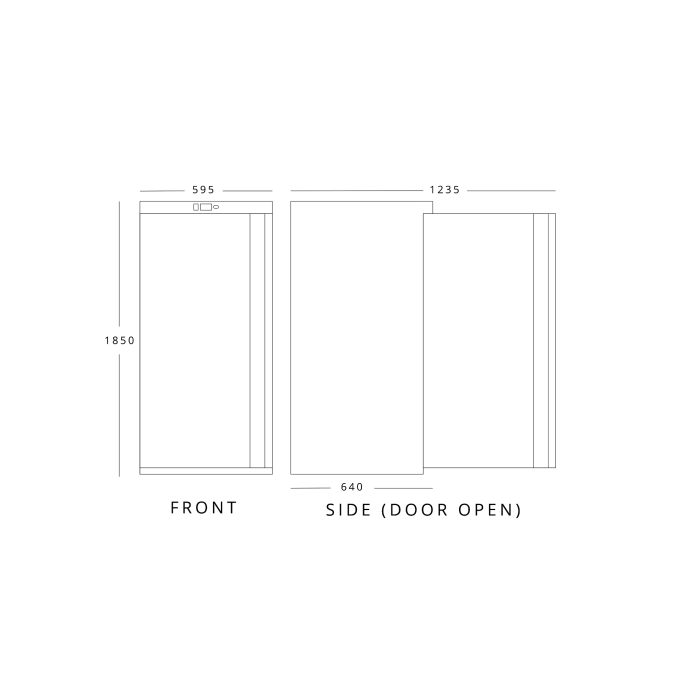 Blizzard Single Door Stainless Steel Upright Freezer 320L - LS40 Refrigeration Uprights - Single Door Blizzard