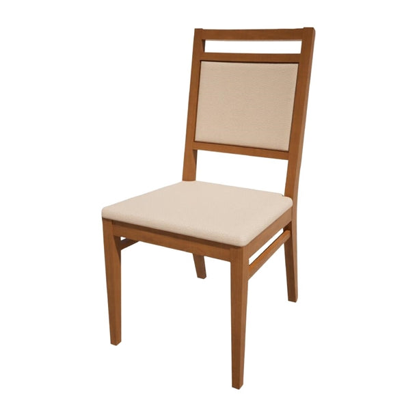 Bolero Bespoke Bia A Side Chair in Cream/Oak - HS401 All Chairs Bolero Bespoke
