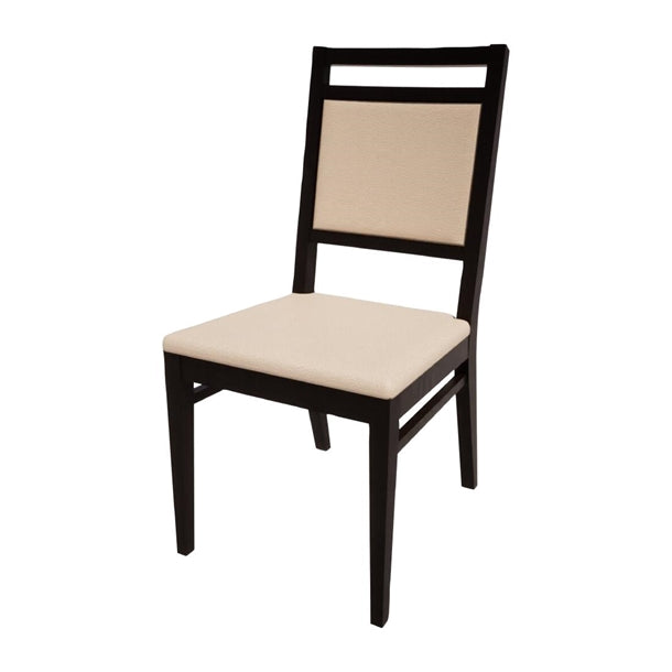 Bolero Bespoke Bia A Side Chair in Cream/Charcoal - HS404 All Chairs Bolero Bespoke