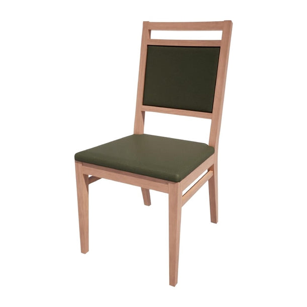Bolero Bespoke Bia A Side Chair in Olive/Beech - HS405 All Chairs Bolero Bespoke