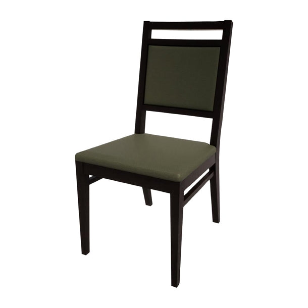 Bolero Bespoke Bia A Side Chair in Olive/Charcoal - HS409 All Chairs Bolero Bespoke