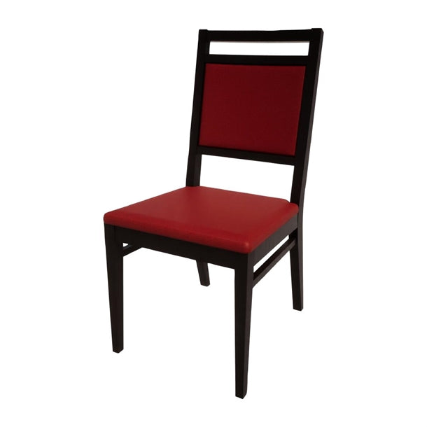 Bolero Bespoke Bia A Side Chair in Red/Charcoal - HS414 All Chairs Bolero Bespoke
