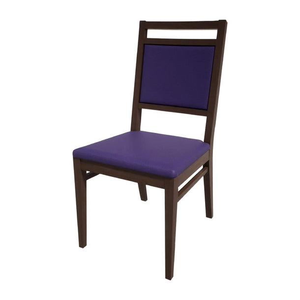 Bolero Bespoke Bia A Side Chair in Blue/Wenge - HS418 All Chairs Bolero Bespoke