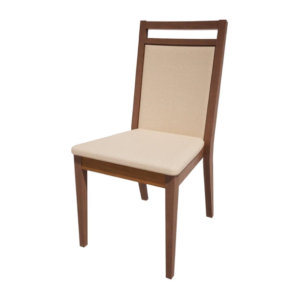 Bolero Bespoke Bia B Stacking Chair in Cream/Walnut - HS427 All Chairs Bolero Bespoke