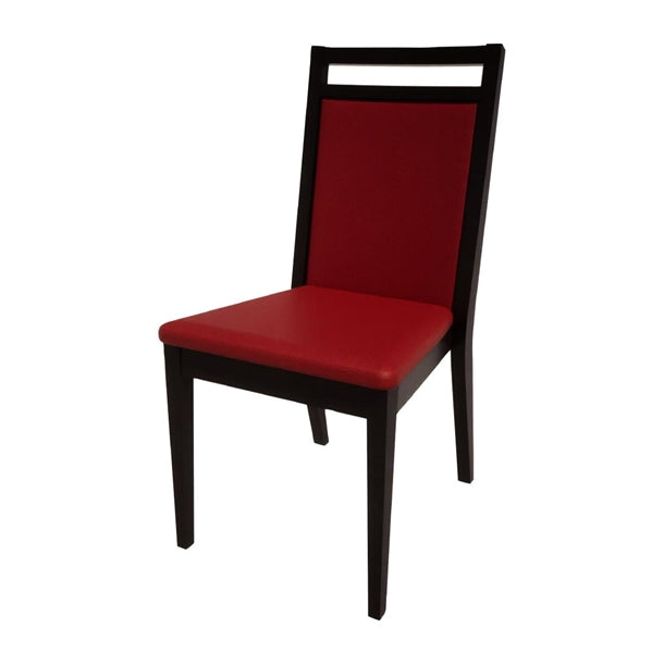 Bolero Bespoke Bia B Stacking Chair in Red/Charcoal - HS439 All Chairs Bolero Bespoke