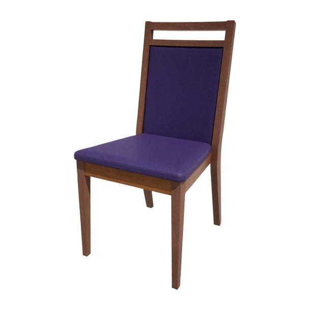 Bolero Bespoke Bia B Stacking Chair in Blue/Walnut - HS442 All Chairs Bolero Bespoke