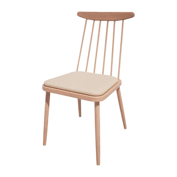 Bolero Bespoke Frank Side Chair Cream/Beech - HS450 All Chairs Bolero Bespoke