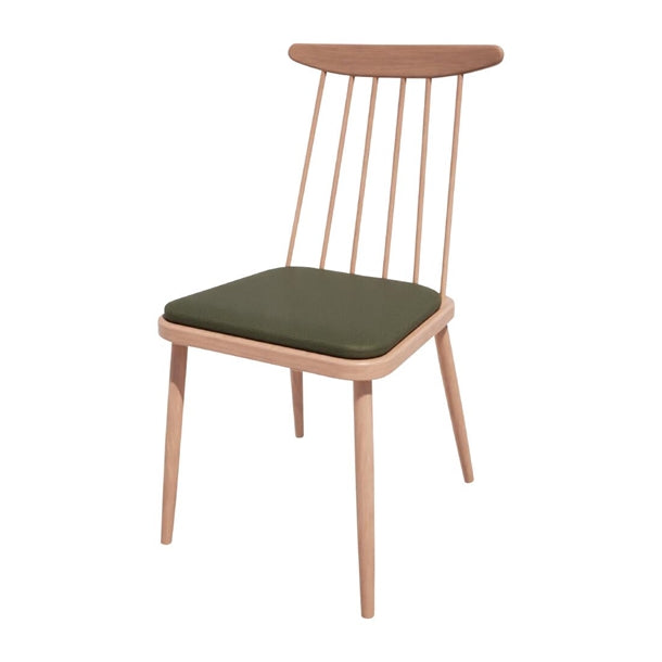 Bolero Bespoke Frank Side Chair Olive/Beech - HS455 All Chairs Bolero Bespoke