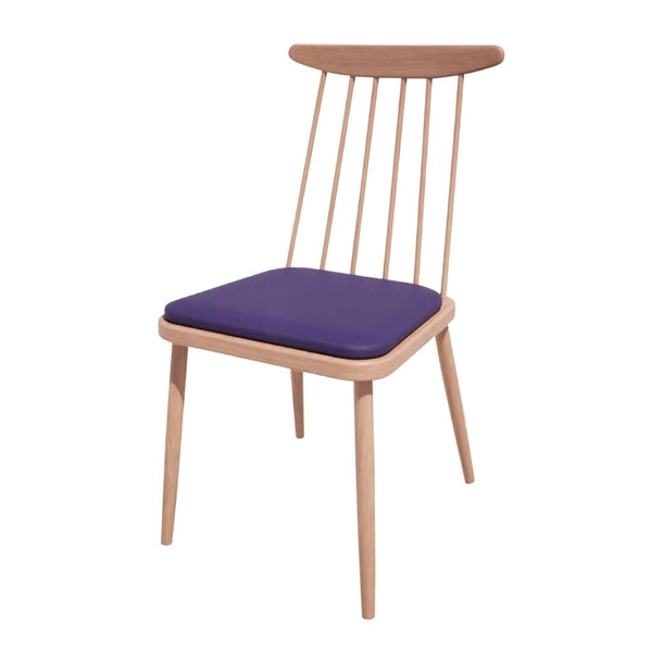 Bolero Bespoke Frank Side Chair Blue/Beech - HS465 All Chairs Bolero Bespoke