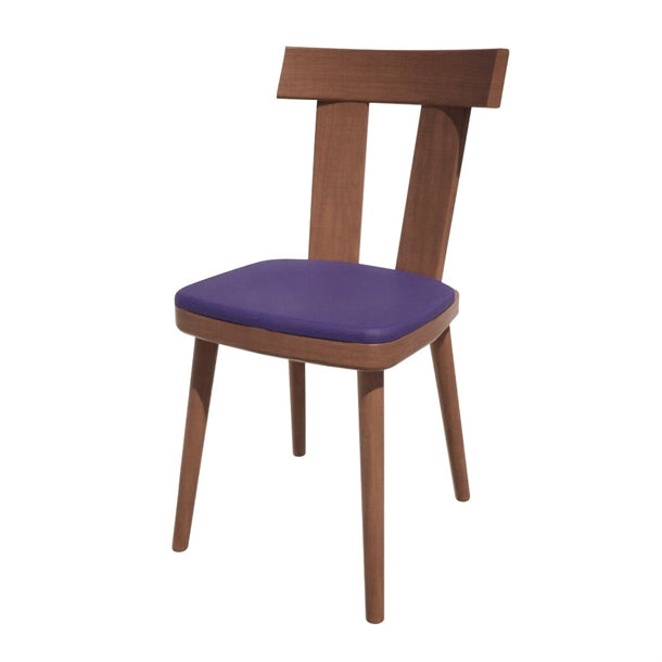 Bolero Bespoke Bamba Side Chair Blue/Walnut - HS492 All Chairs Bolero Bespoke