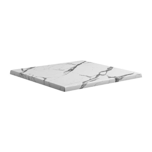 Enduratop Square Carrara Marble Table Top 800x800mm - HS624 Stone Effect Table Tops Everyday