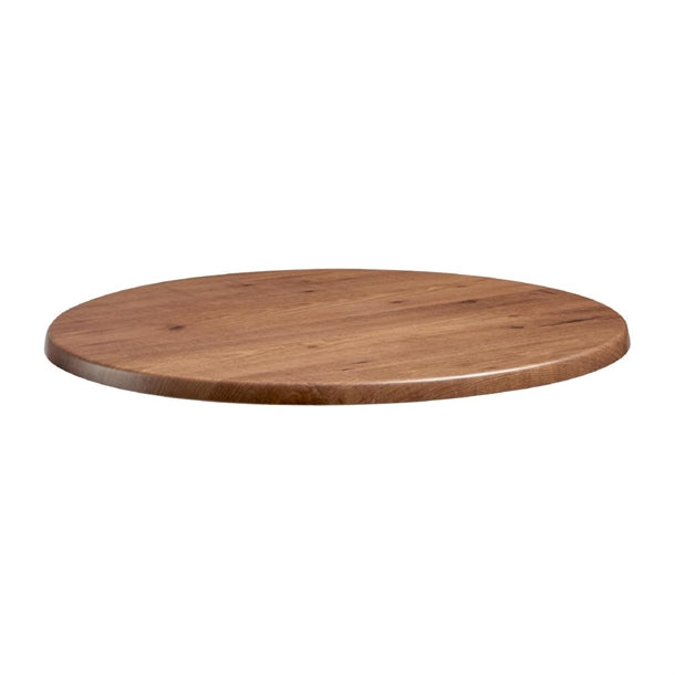 Enduratop Round Natural Wood Table Top 600mm - HS643 Wood Effect Table Tops Everyday