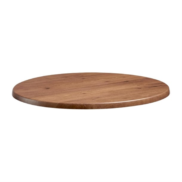 Enduratop Round Natural Wood Table Top 700mm - HS645 Wood Effect Table Tops Everyday
