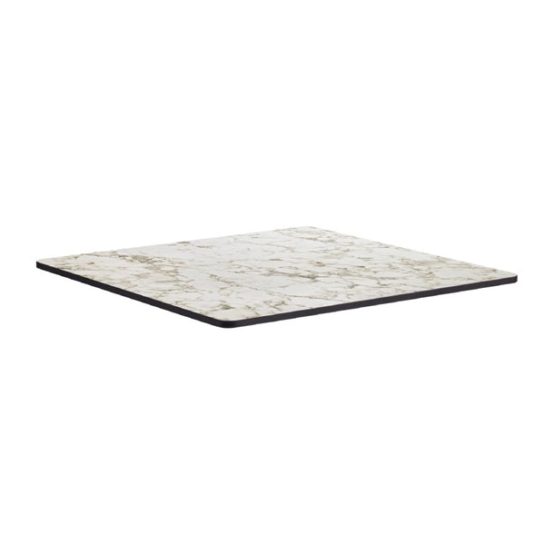 Extrema Square Carrara Marble Table Top 690x690mm - HS650 Stone Effect Table Tops Everyday
