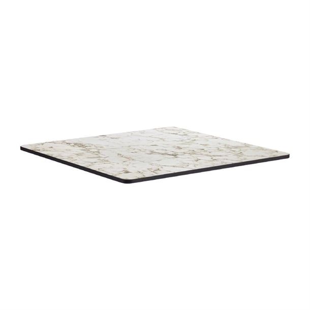 Extrema Square Carrara Marble Table Top 600x600mm - HS652 Stone Effect Table Tops Everyday