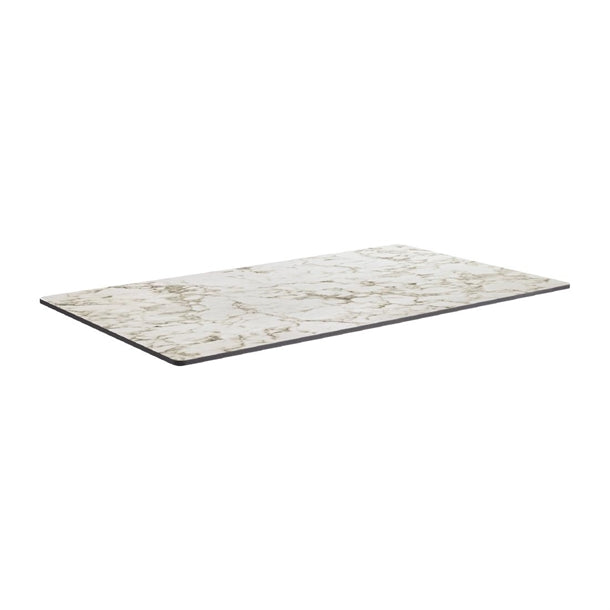 Extrema Rectangular Carrara Marble Table Top 1190x690mm - HS651 Stone Effect Table Tops Everyday