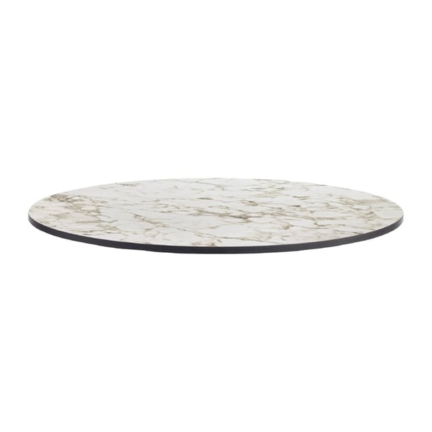 Extrema Round Carrara Marble Table Top 900mm - HS655 Stone Effect Table Tops Everyday