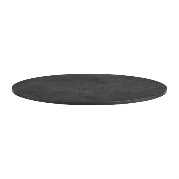 Extrema Round Metallic Anthracite Table Top 690mm - HS677 Solid Colour Table Tops Everyday